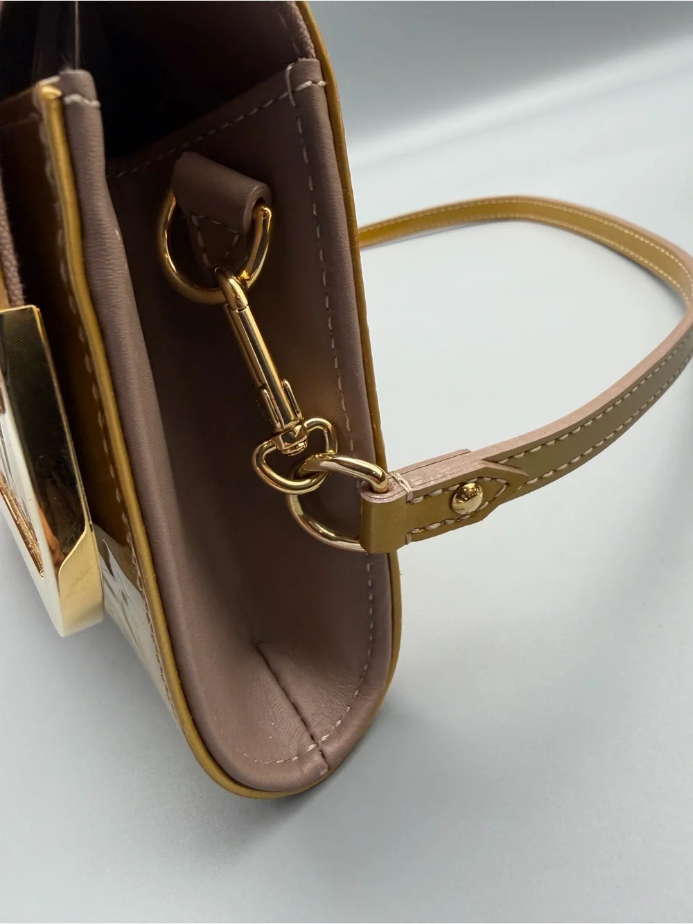 Louis Vuitton Rossmore Yellow Vernis Patent Shoulder Bag